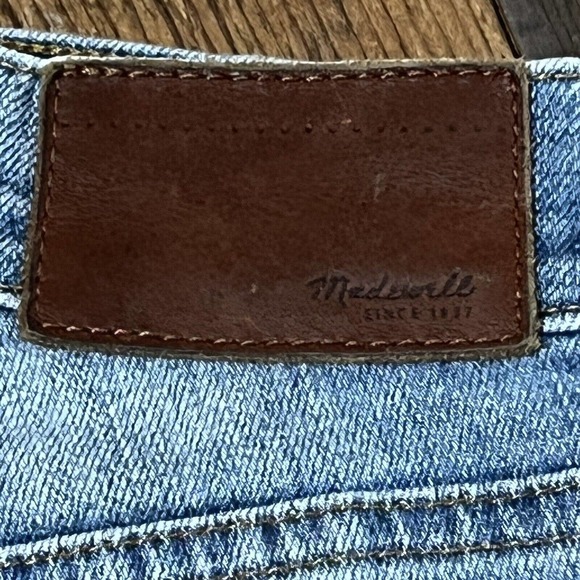 Madewell High Riser Skinny Jeans Raw Hem Ankle Women's Size 26 (26x25) Stretch - Picture 9 of 12